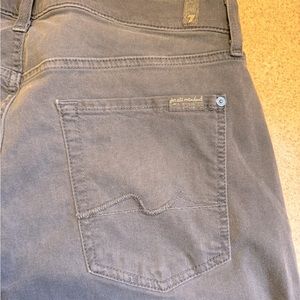 Mens grey jeans 7 for all mankind slimmy soft and stretchy size 36 worn once